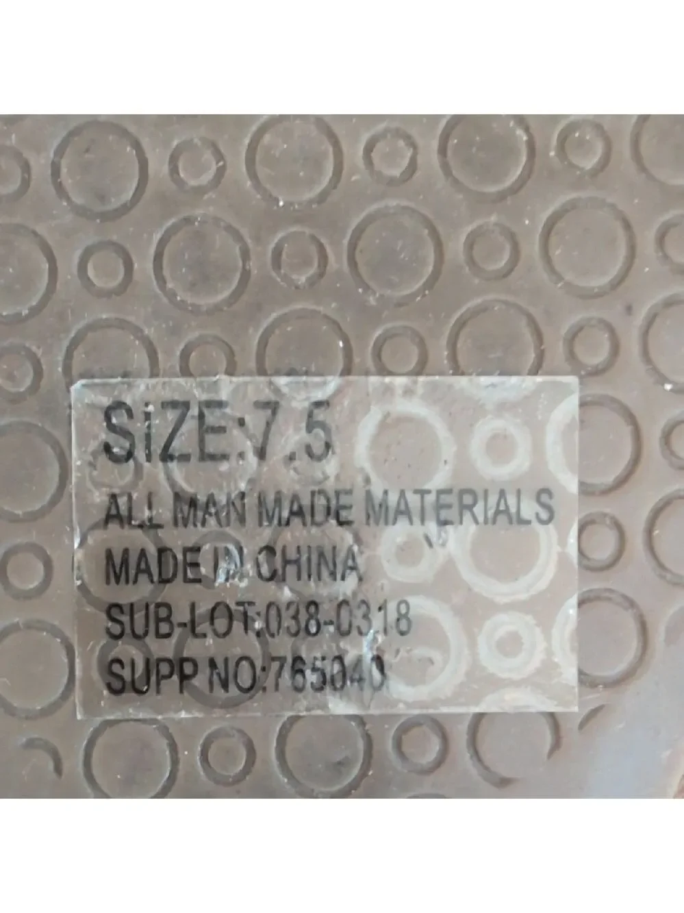 Mixit Silver Beaded Women's Sandals 7.5       190JH